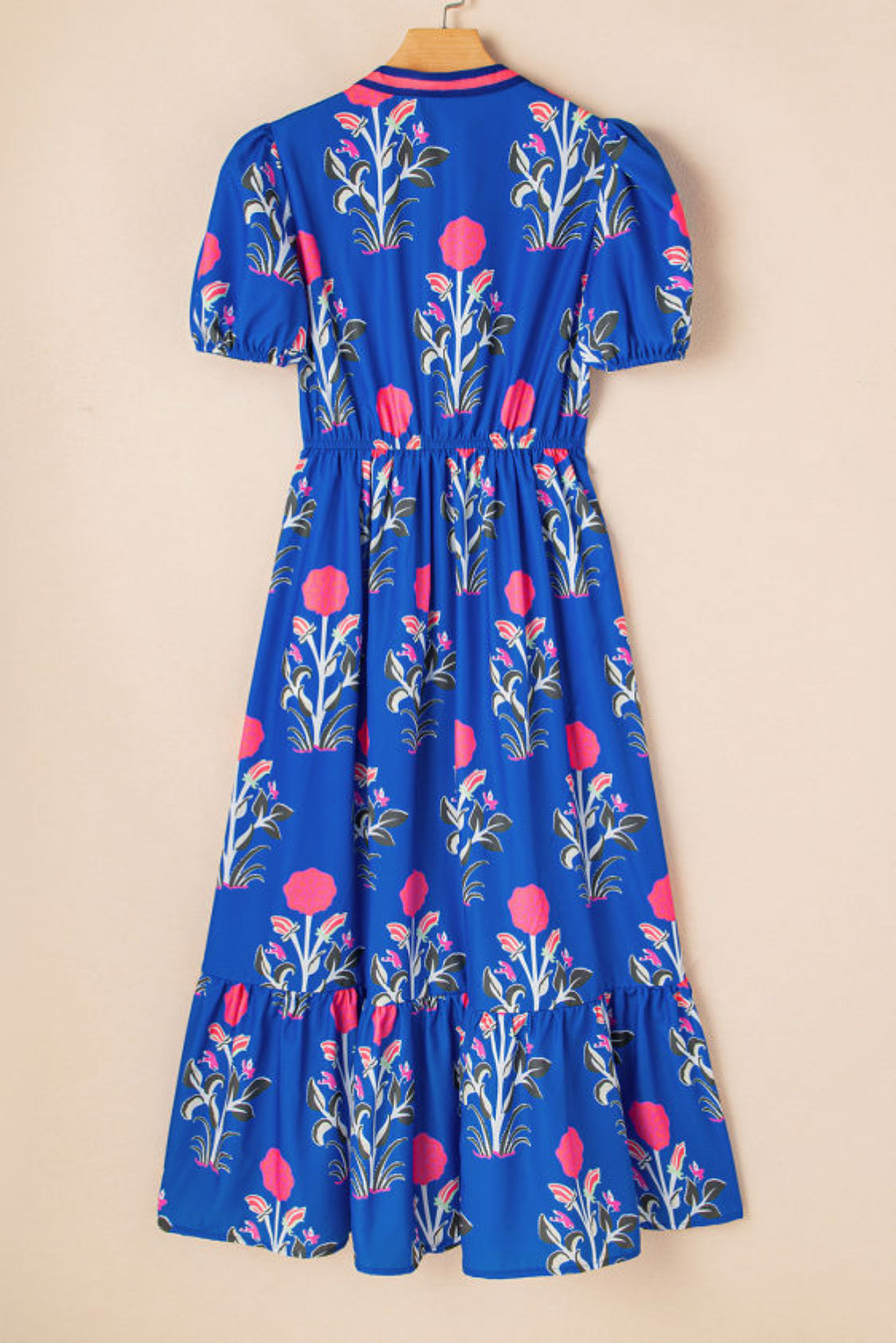 Blue floral dress
