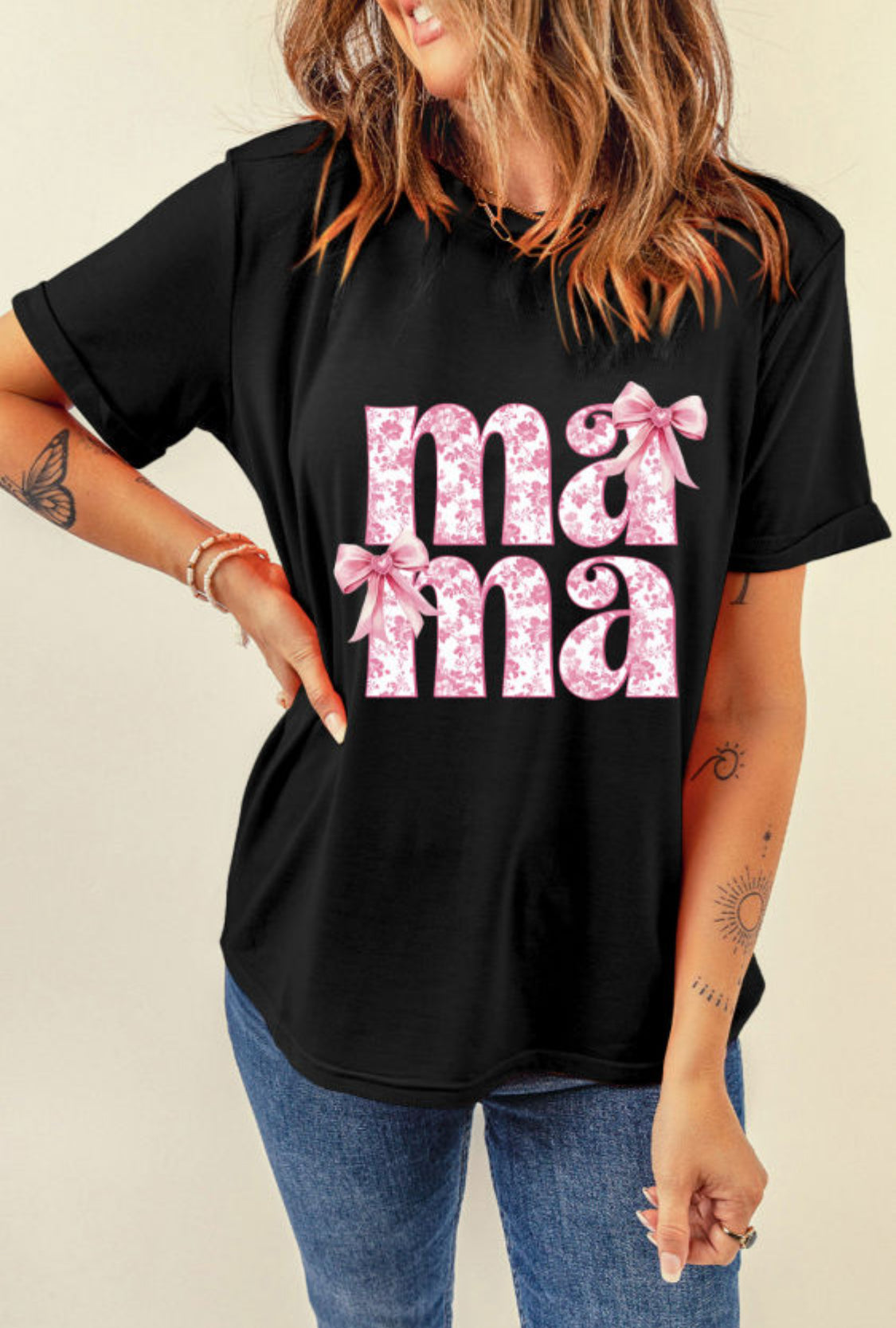 Floral mama t-shirt