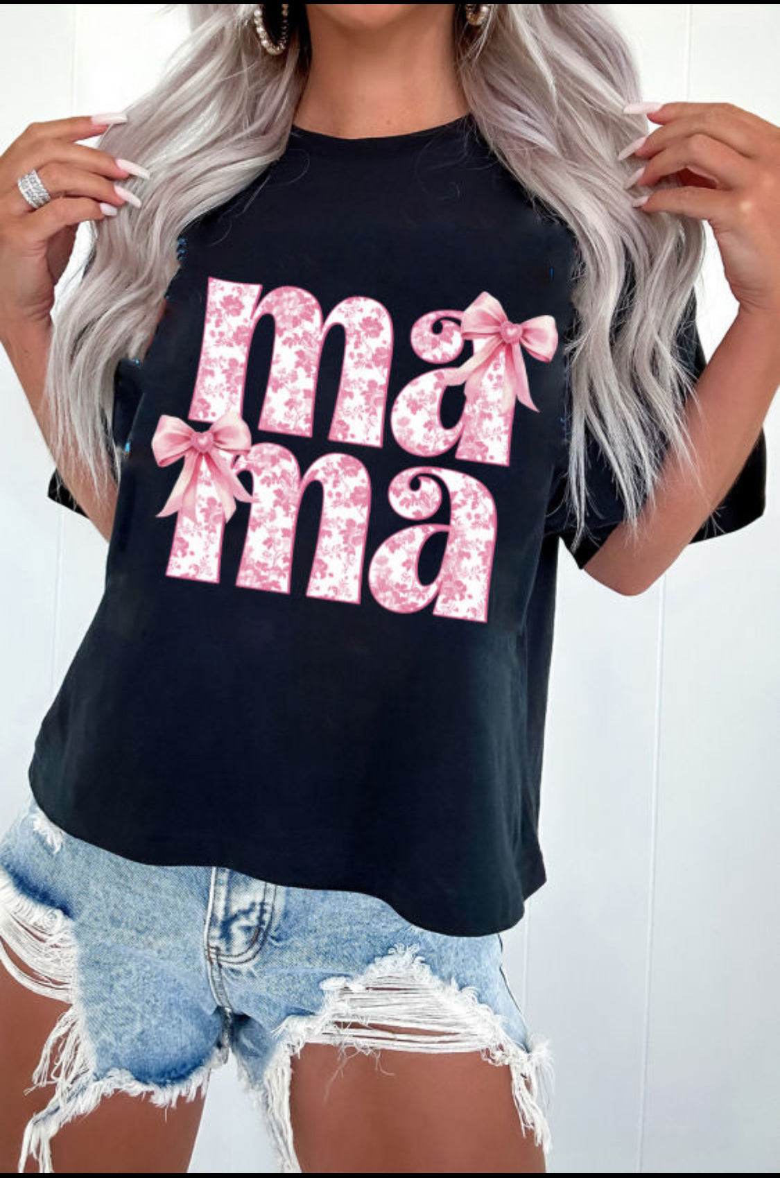 Floral mama t-shirt