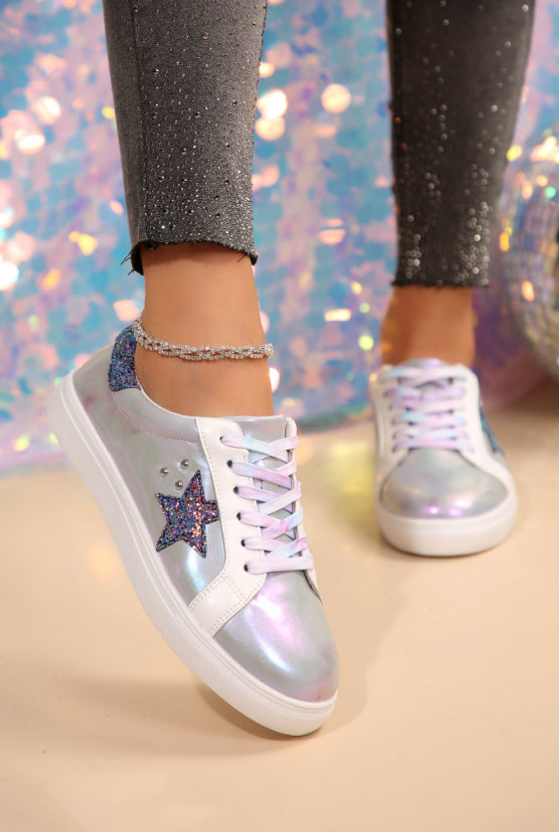 Glitter star casual shoes
