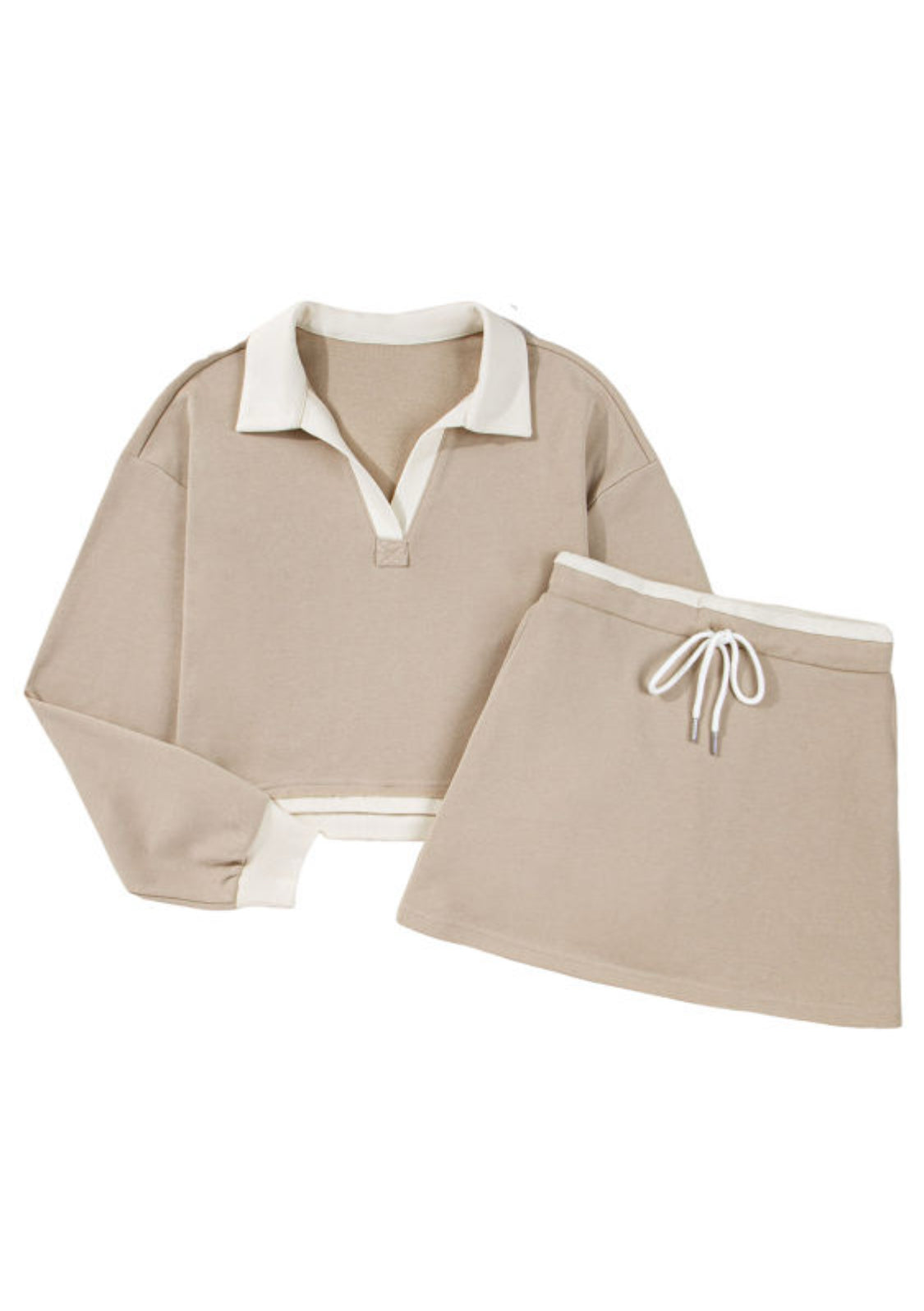 Mocha skirt set