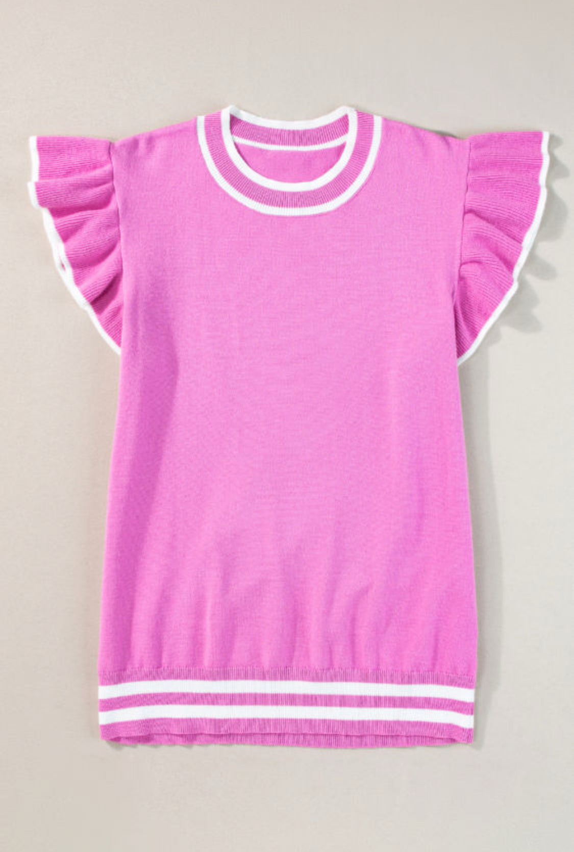 Ruffle sleeve sweater
