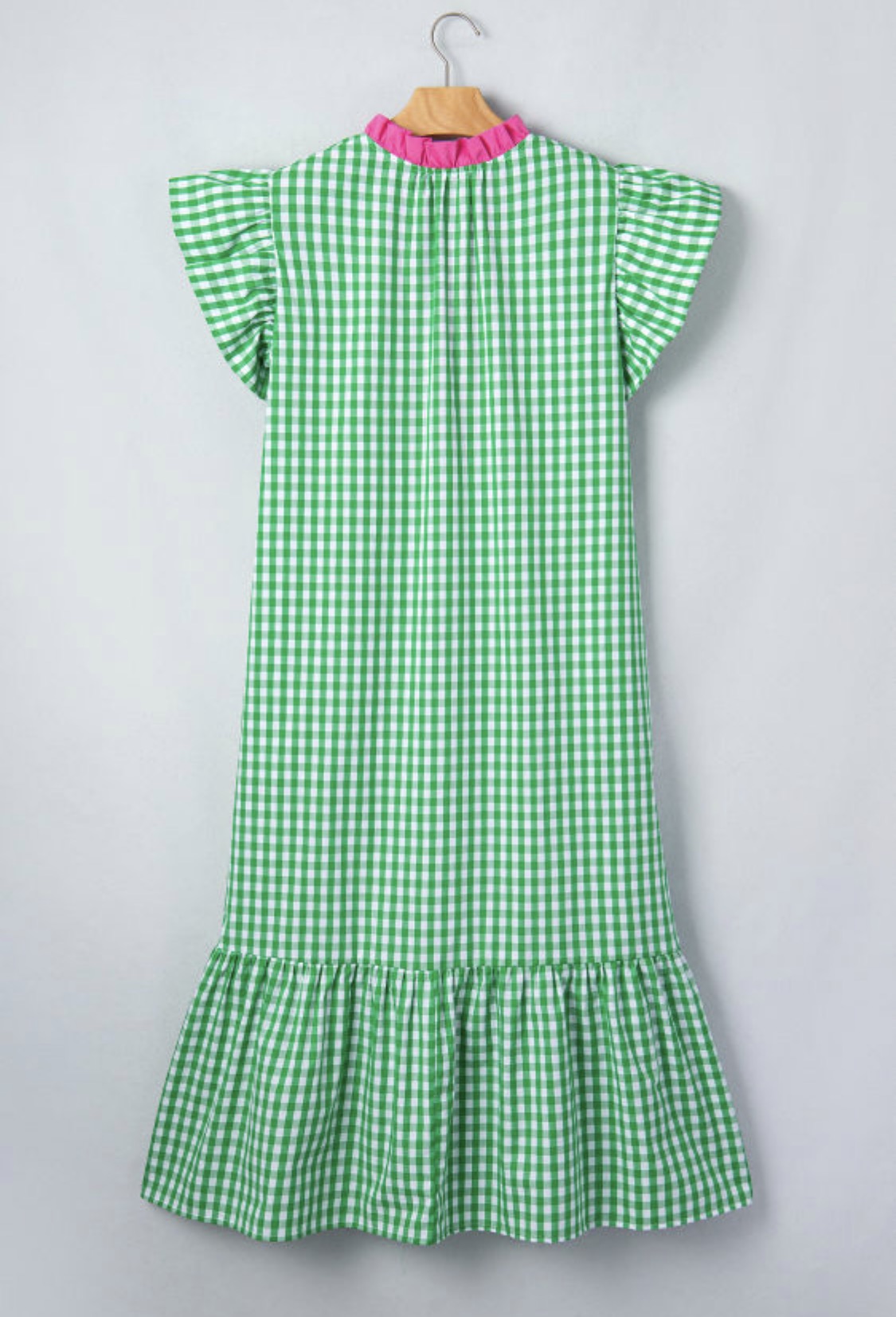 Bright green dress