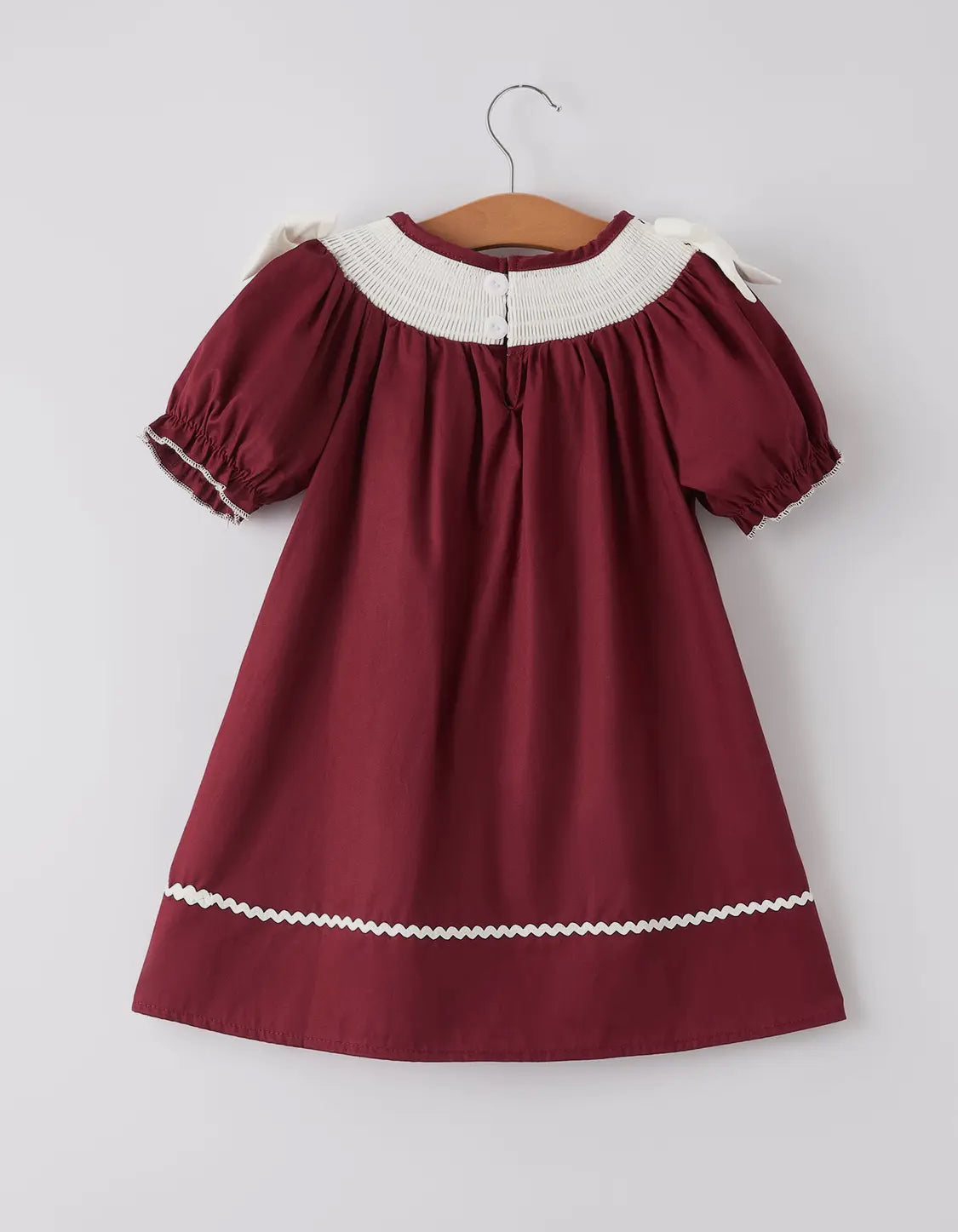 Dark red girl dress
