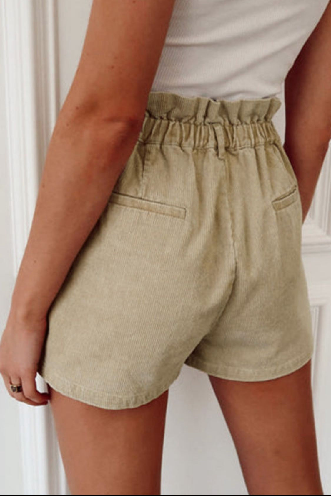 Apricot Corduroy Short