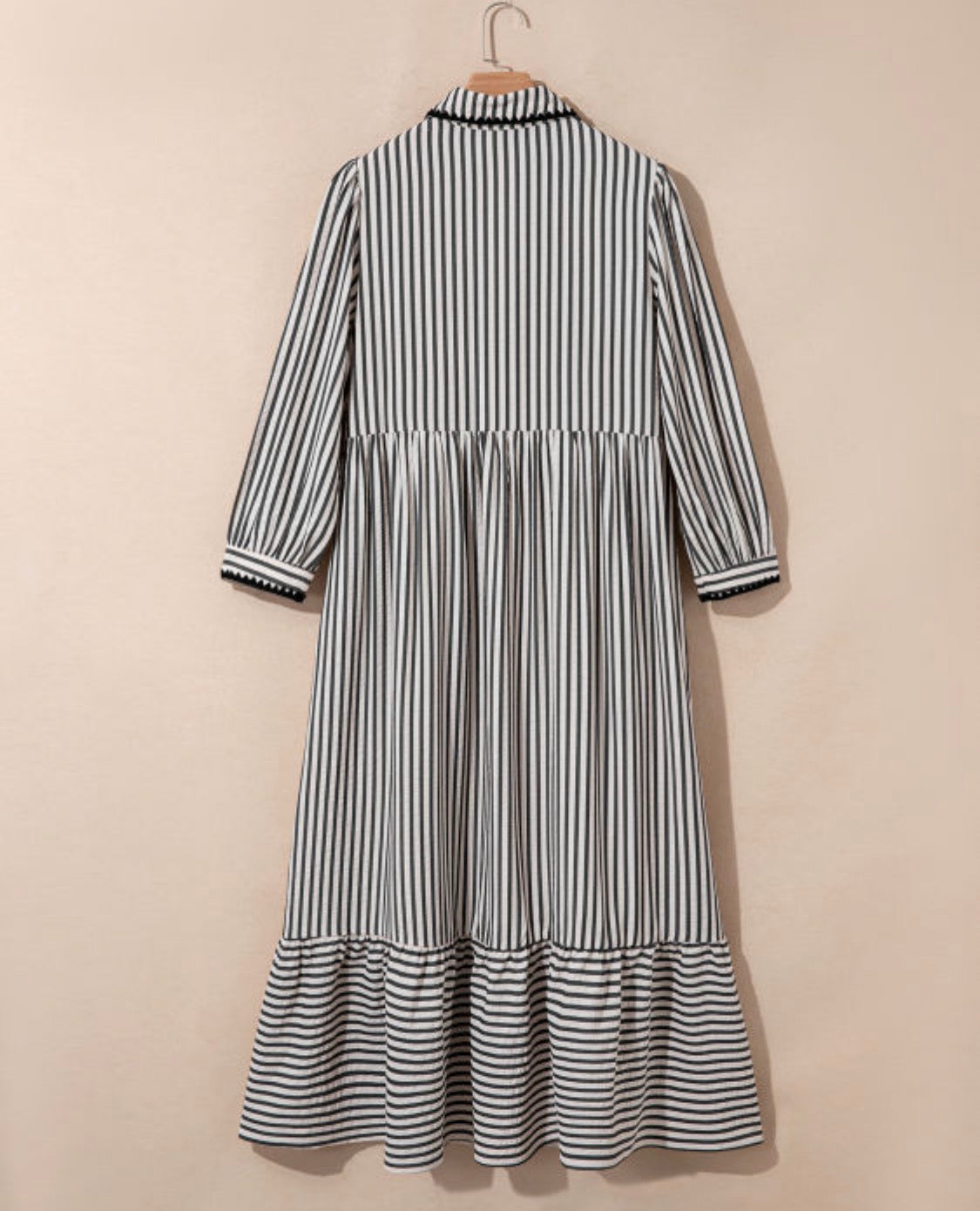 Black stripes dress