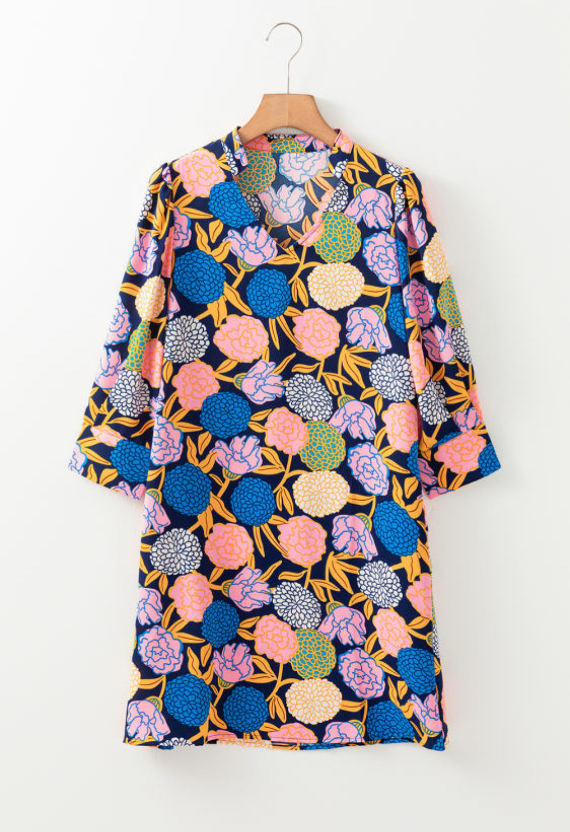 Blue floral dress