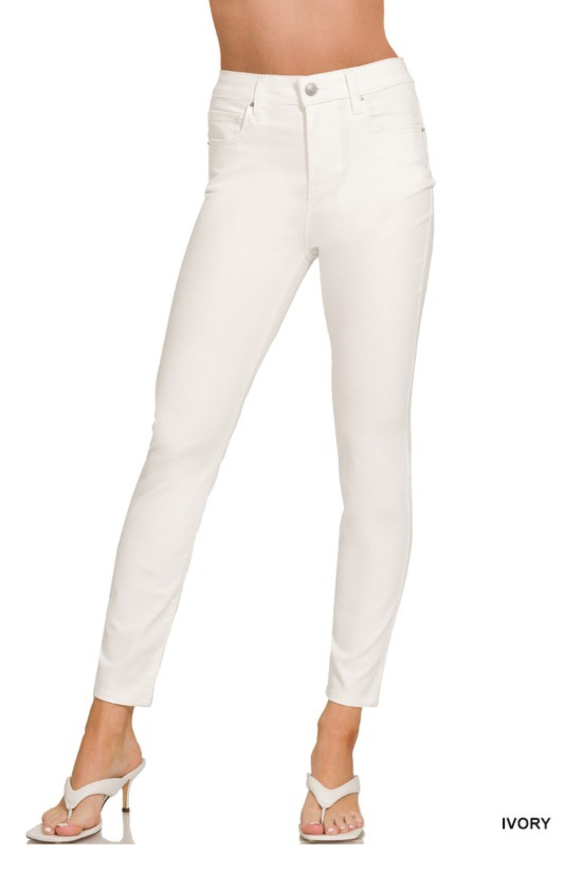 Zenana white skinny pants