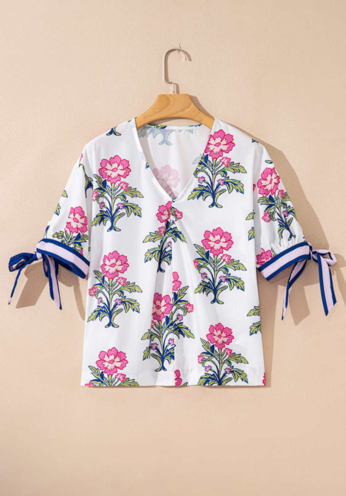 White floral top