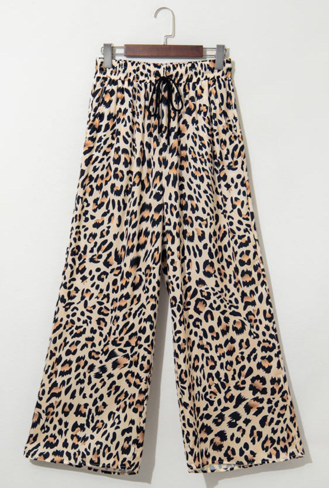 Leopard wide leg pant