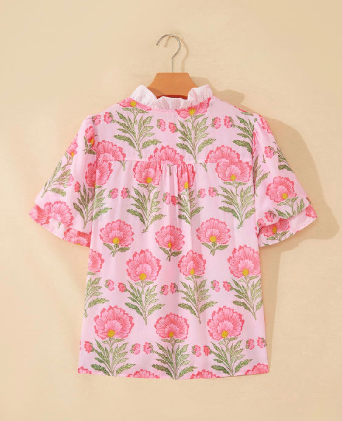 Pink floral top