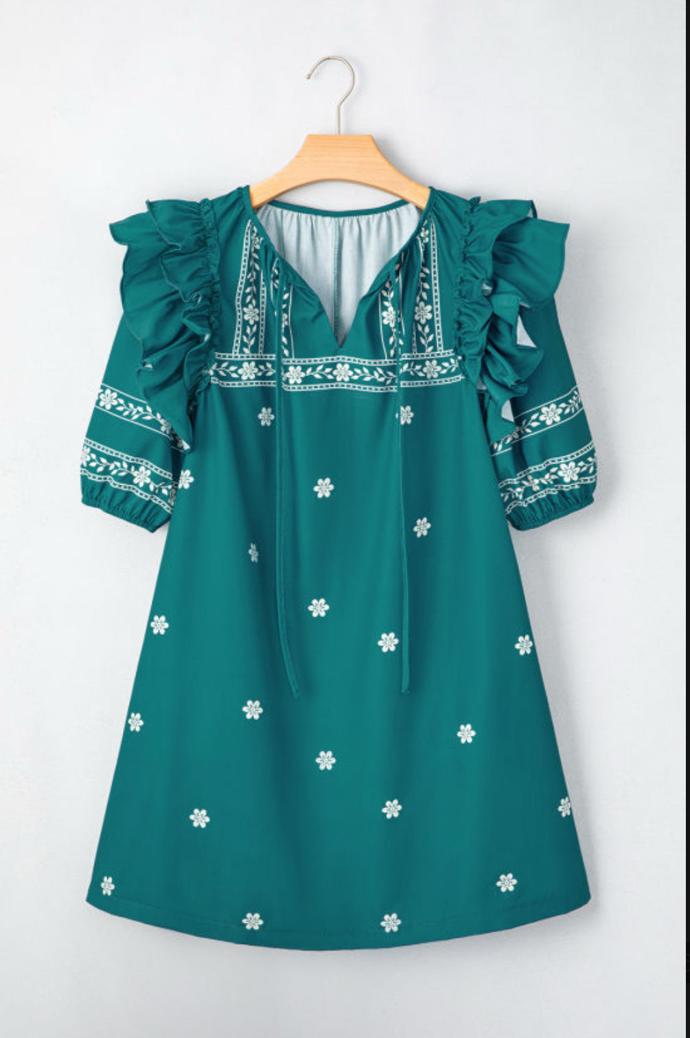 Puff sleeve mini dress