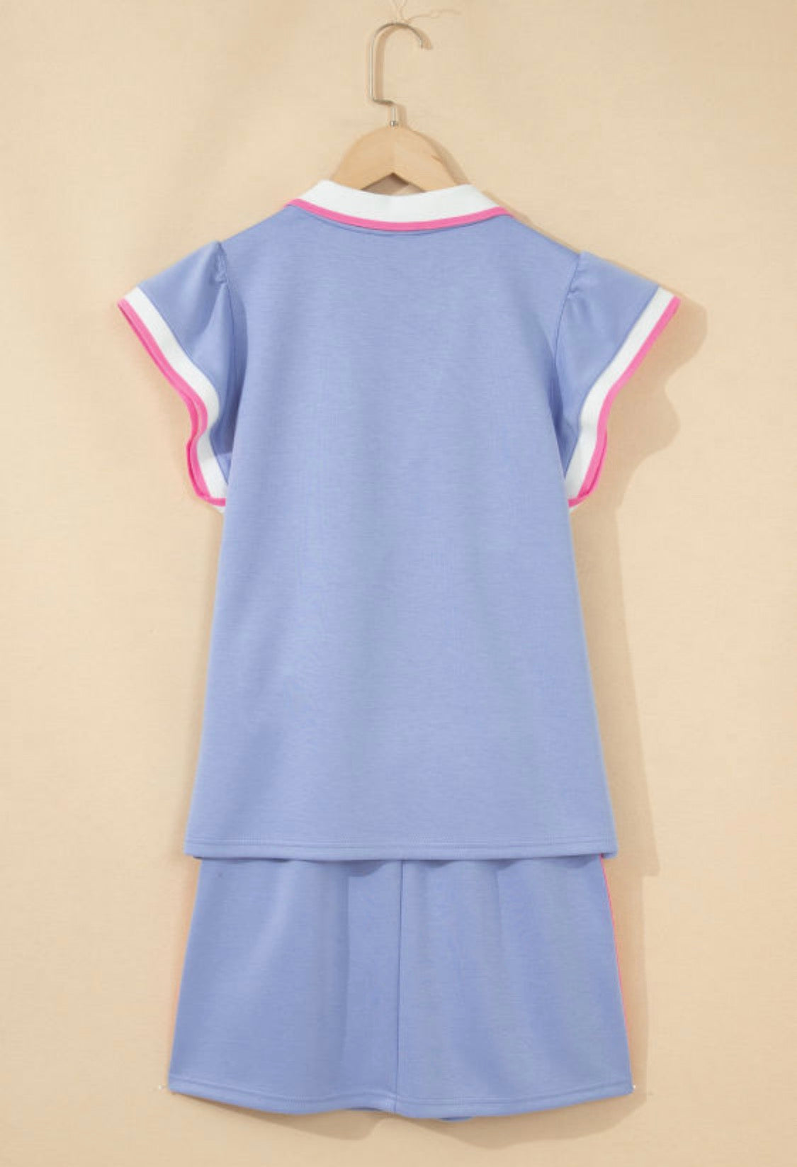 Blue skirt set