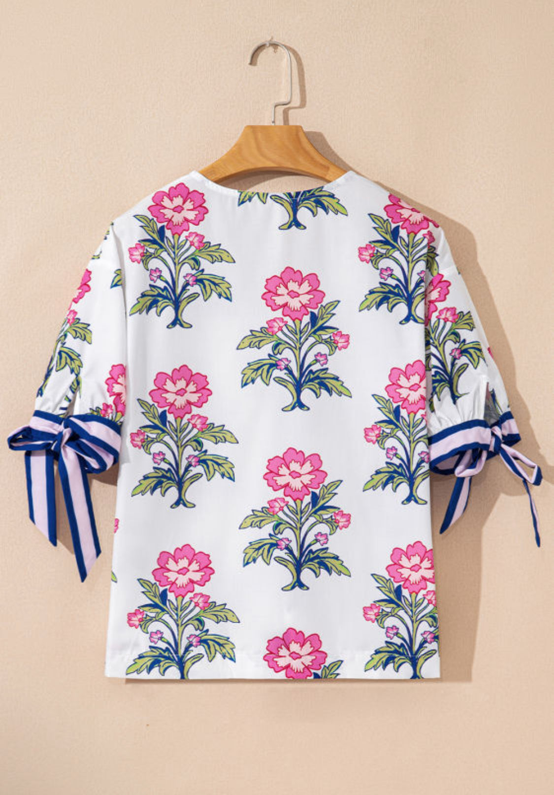 White floral top