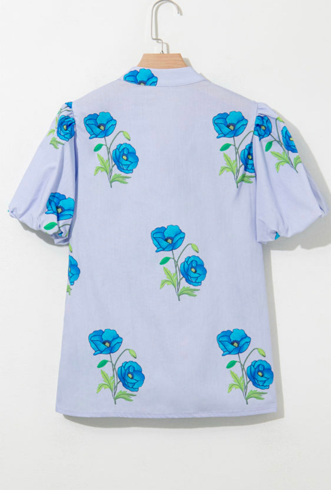 Blue floral top