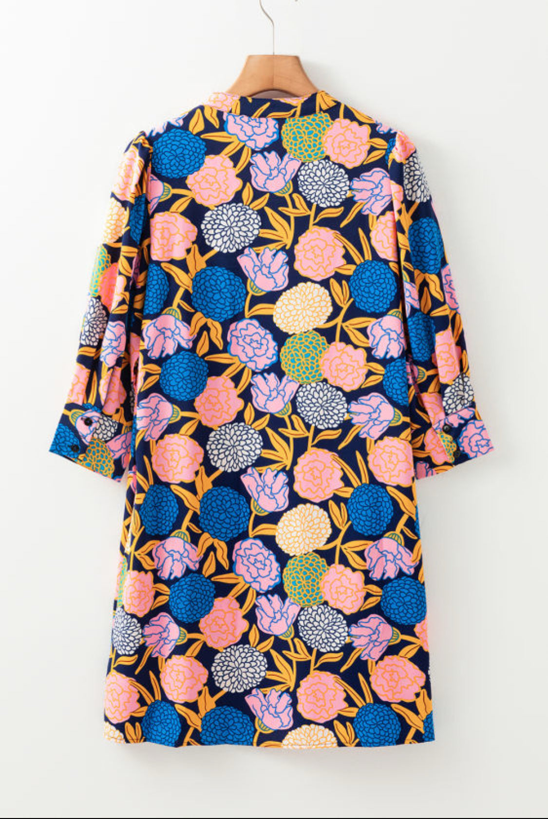 Blue floral dress
