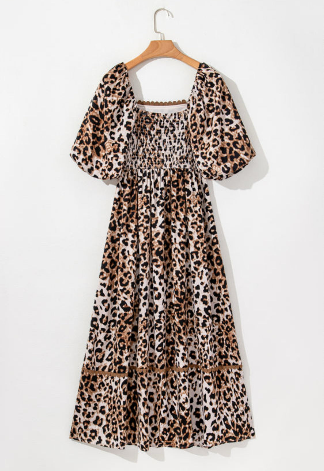 Leopard print maxi dress
