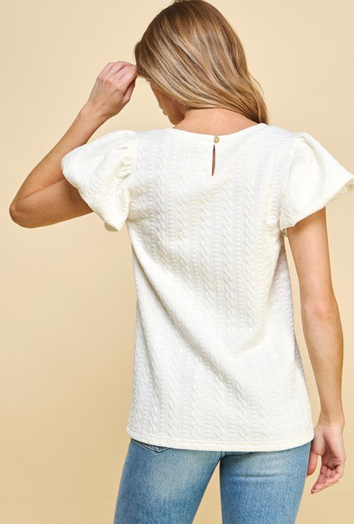 Cream texture top