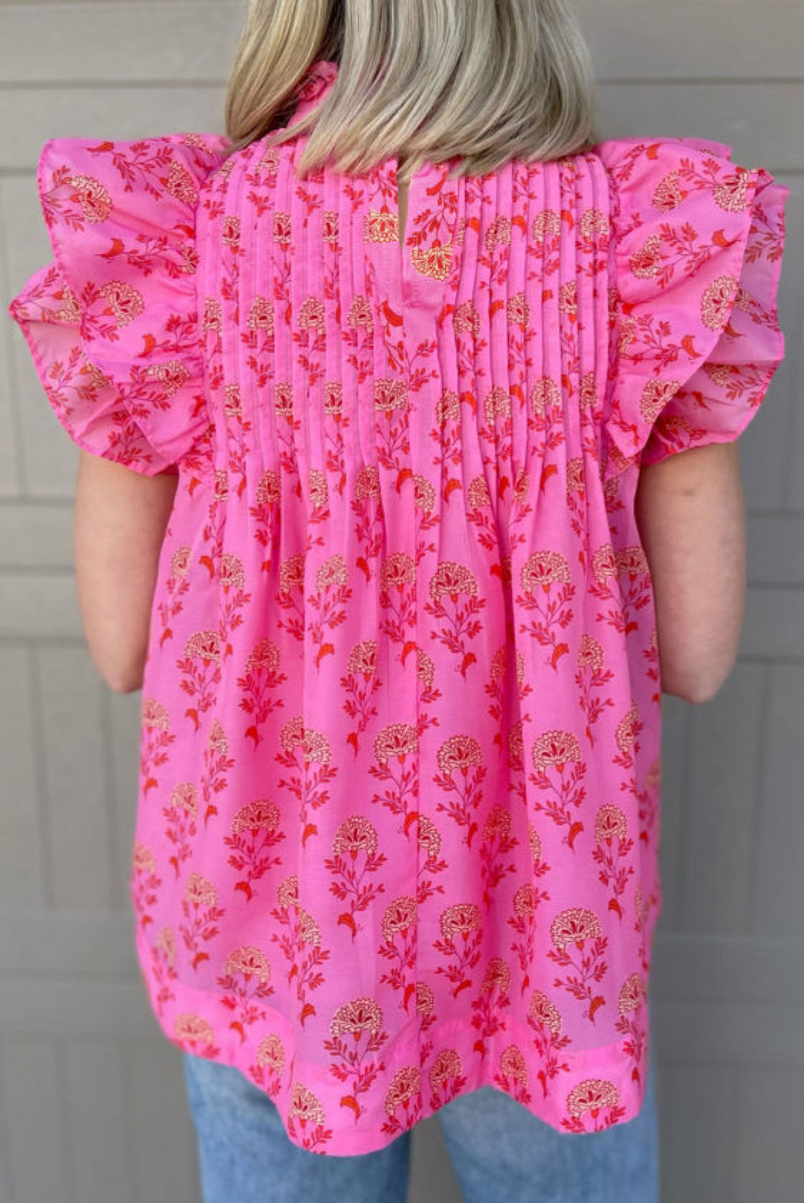 Pink floral top