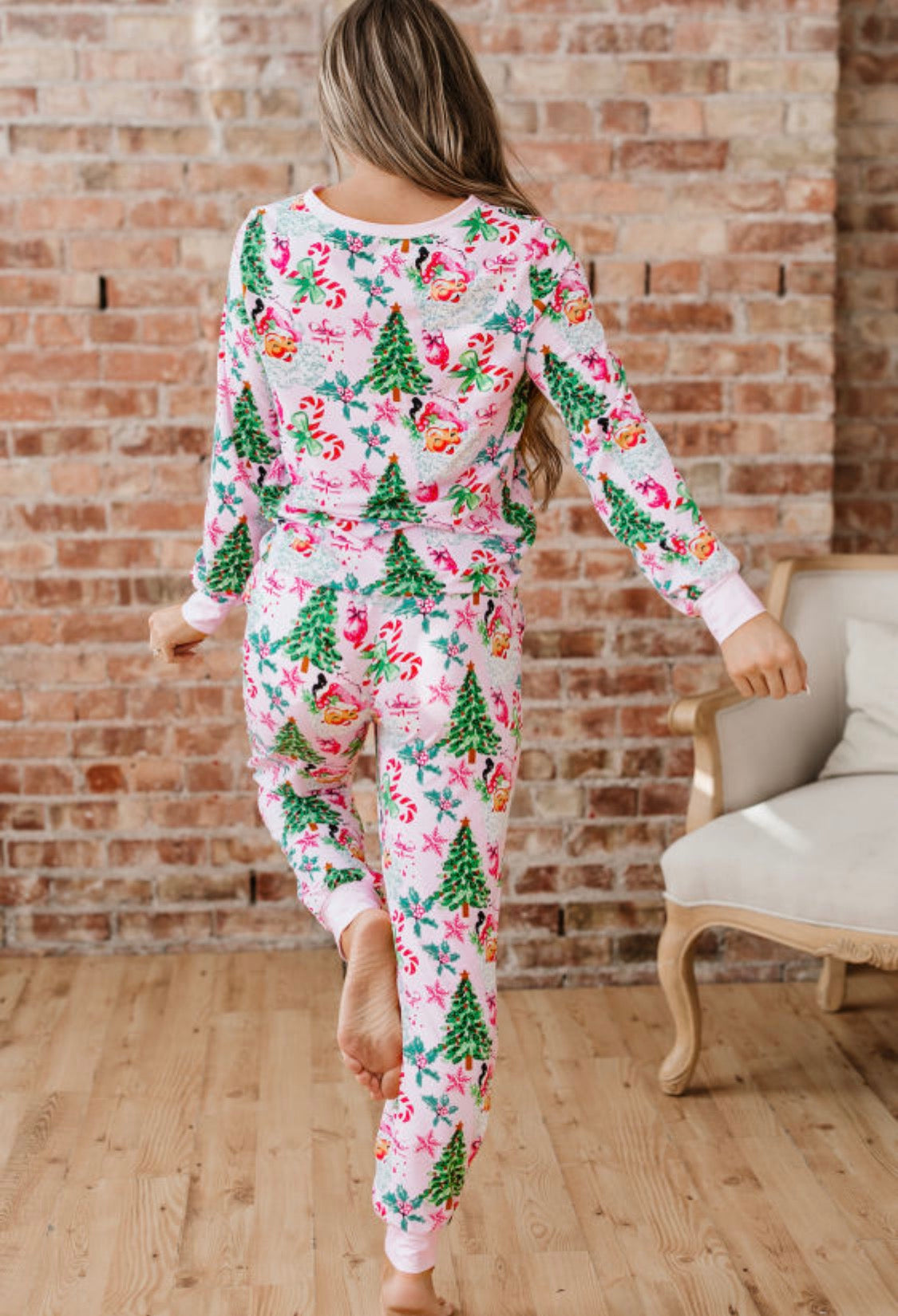 Pink Christmas pajama