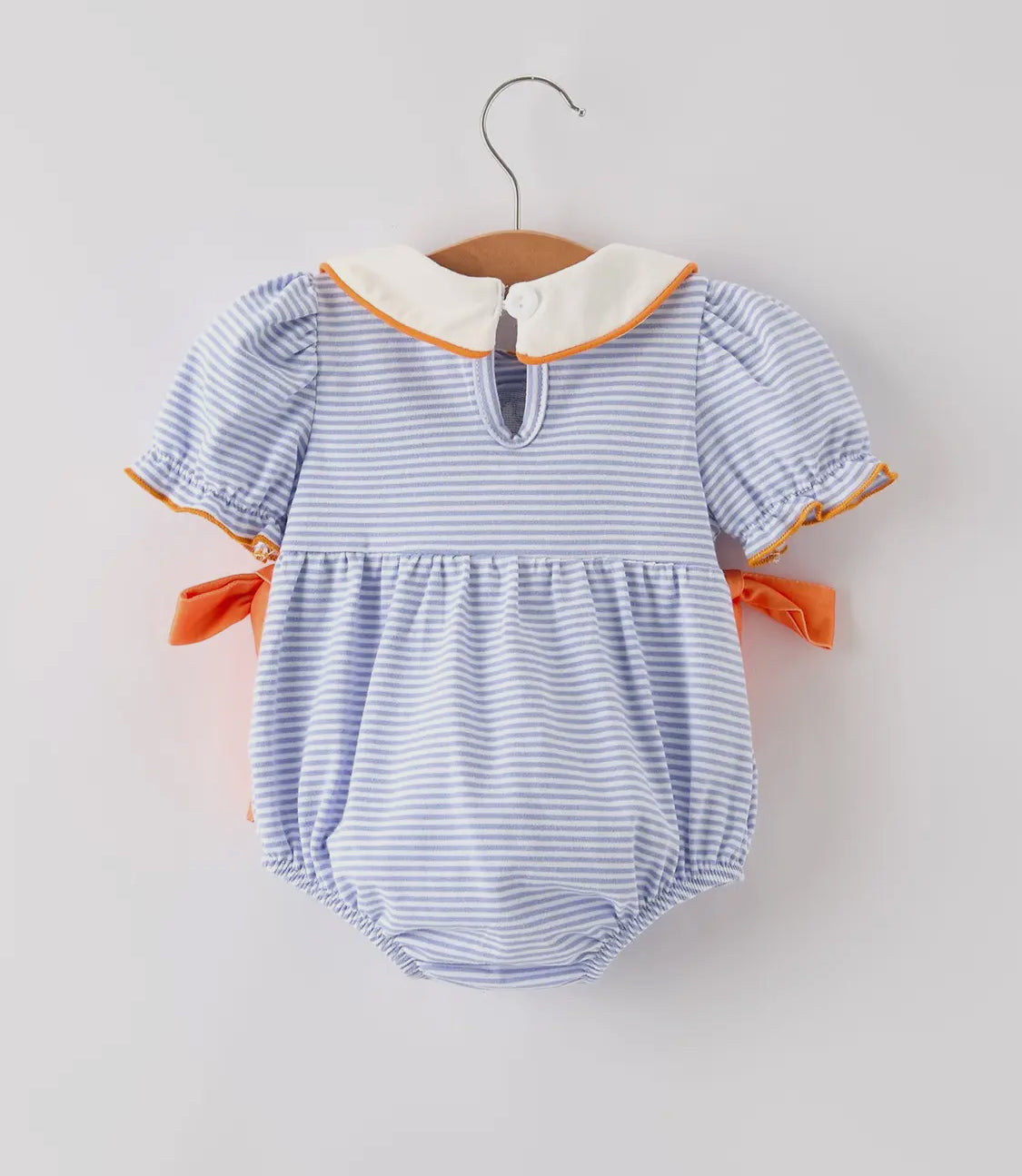 Pumpkin bows girl romper