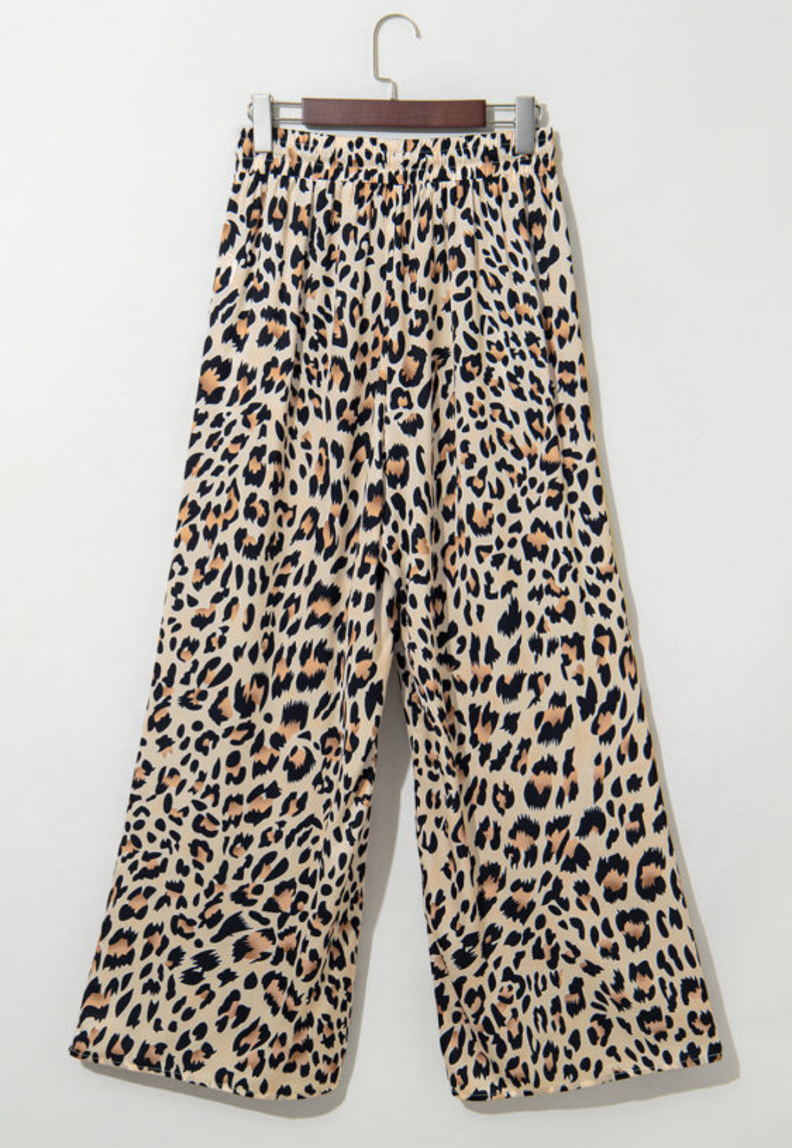Leopard wide leg pant