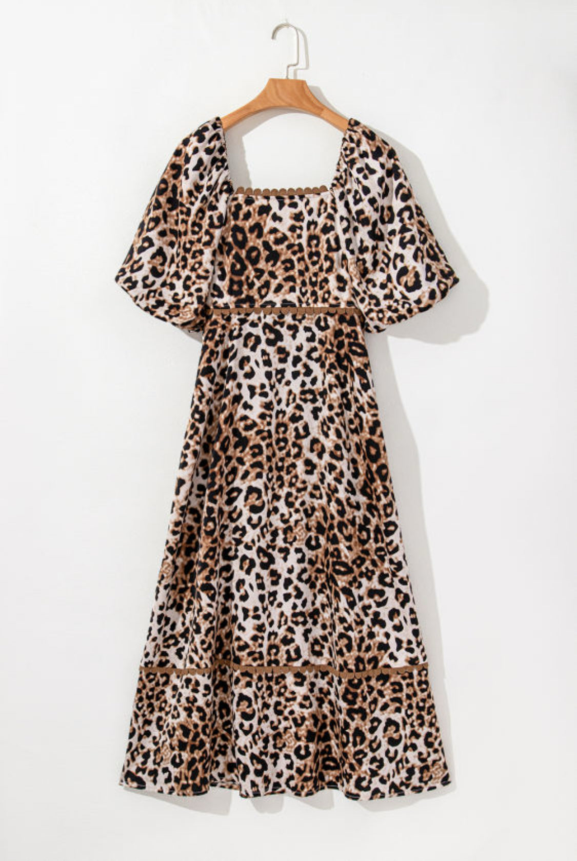 Leopard print maxi dress