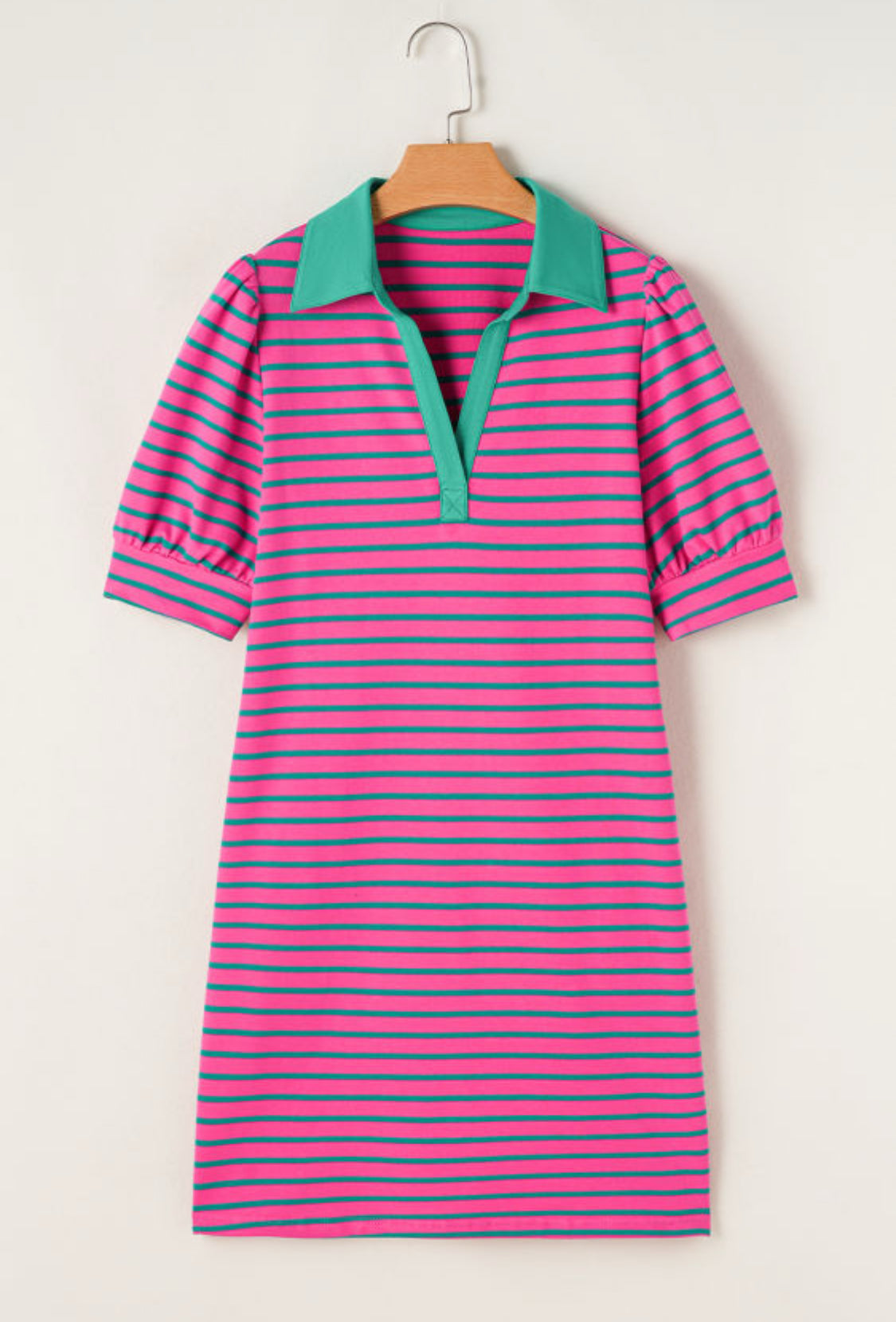 Pink striped dress