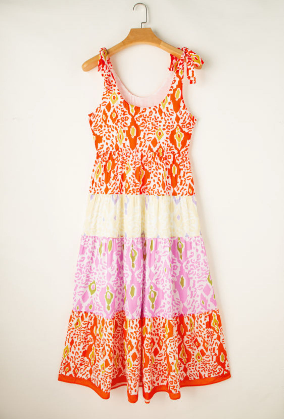 Color block maxi dress