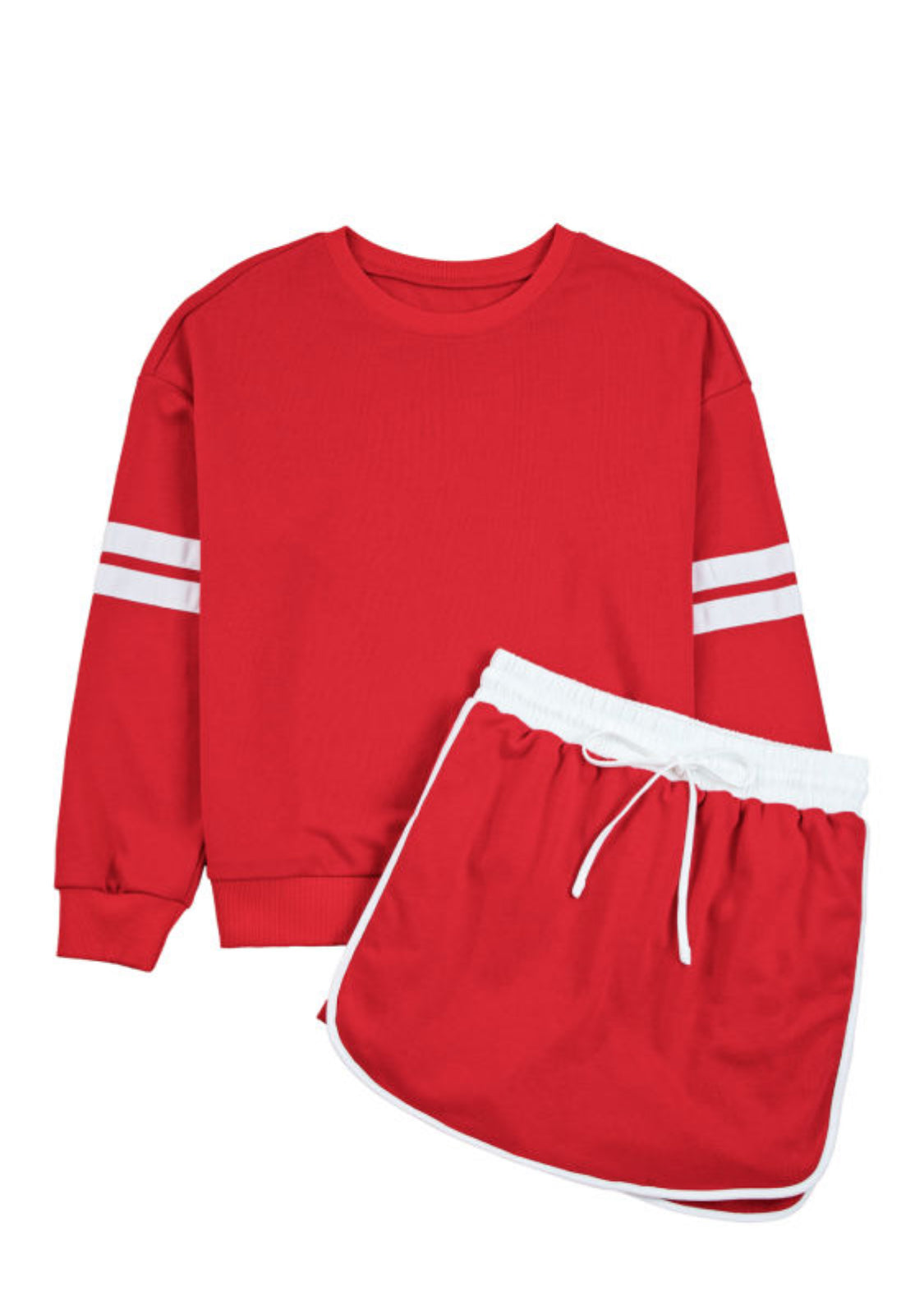 Red skort set