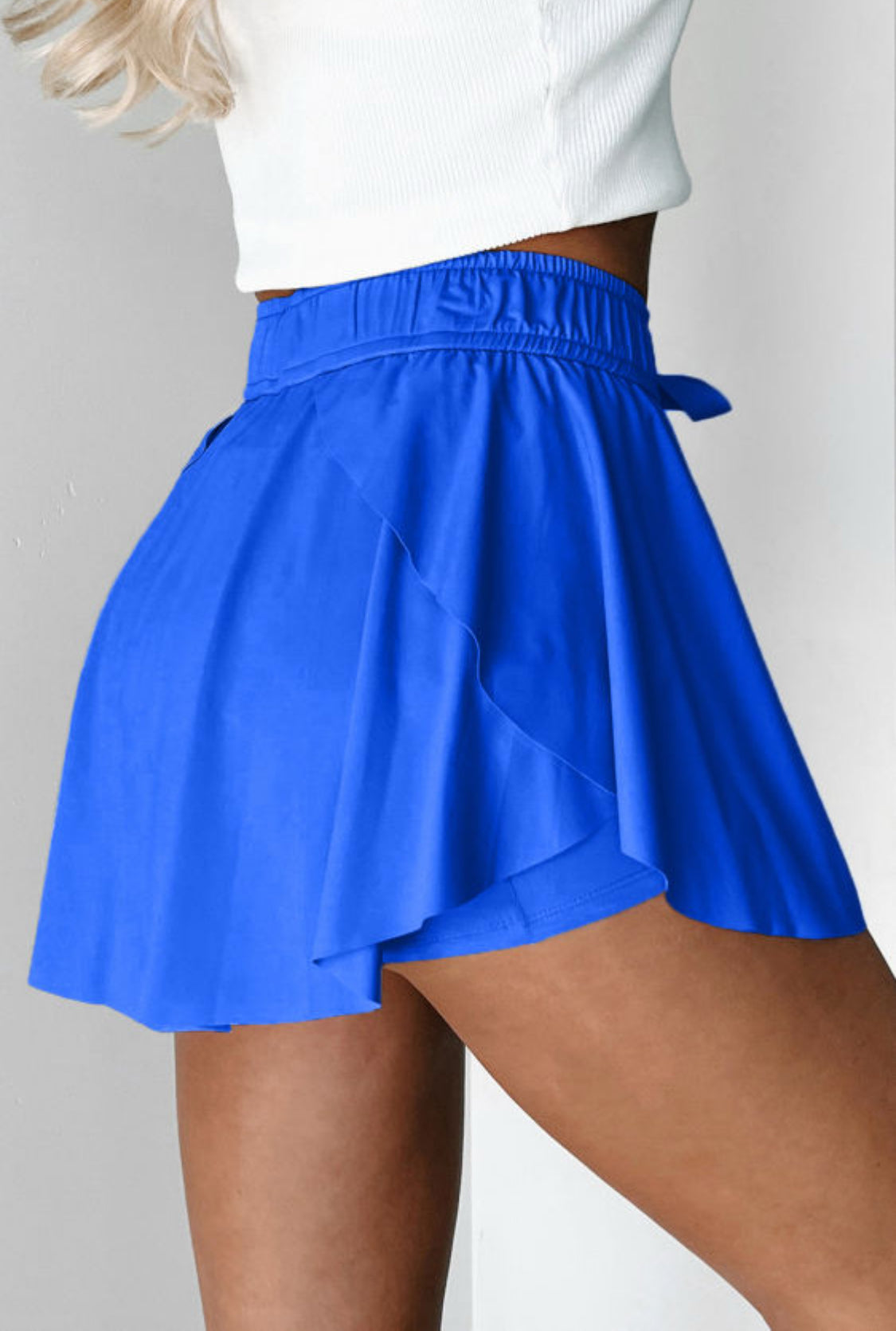 Electric blue skort