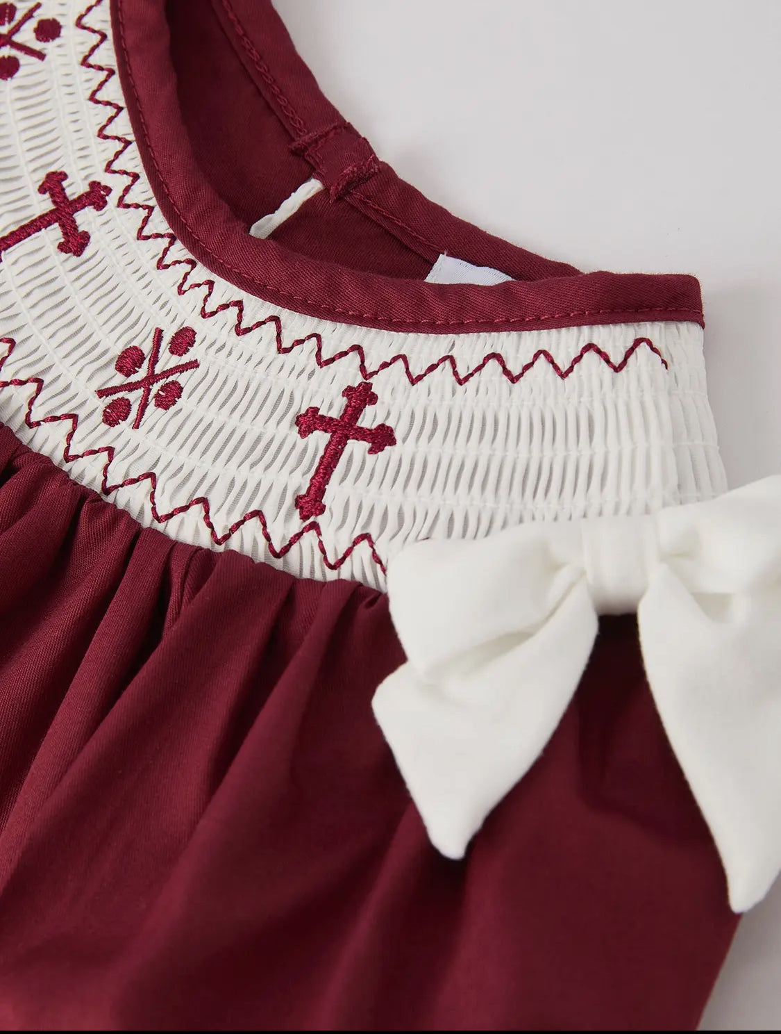 Dark red girl dress