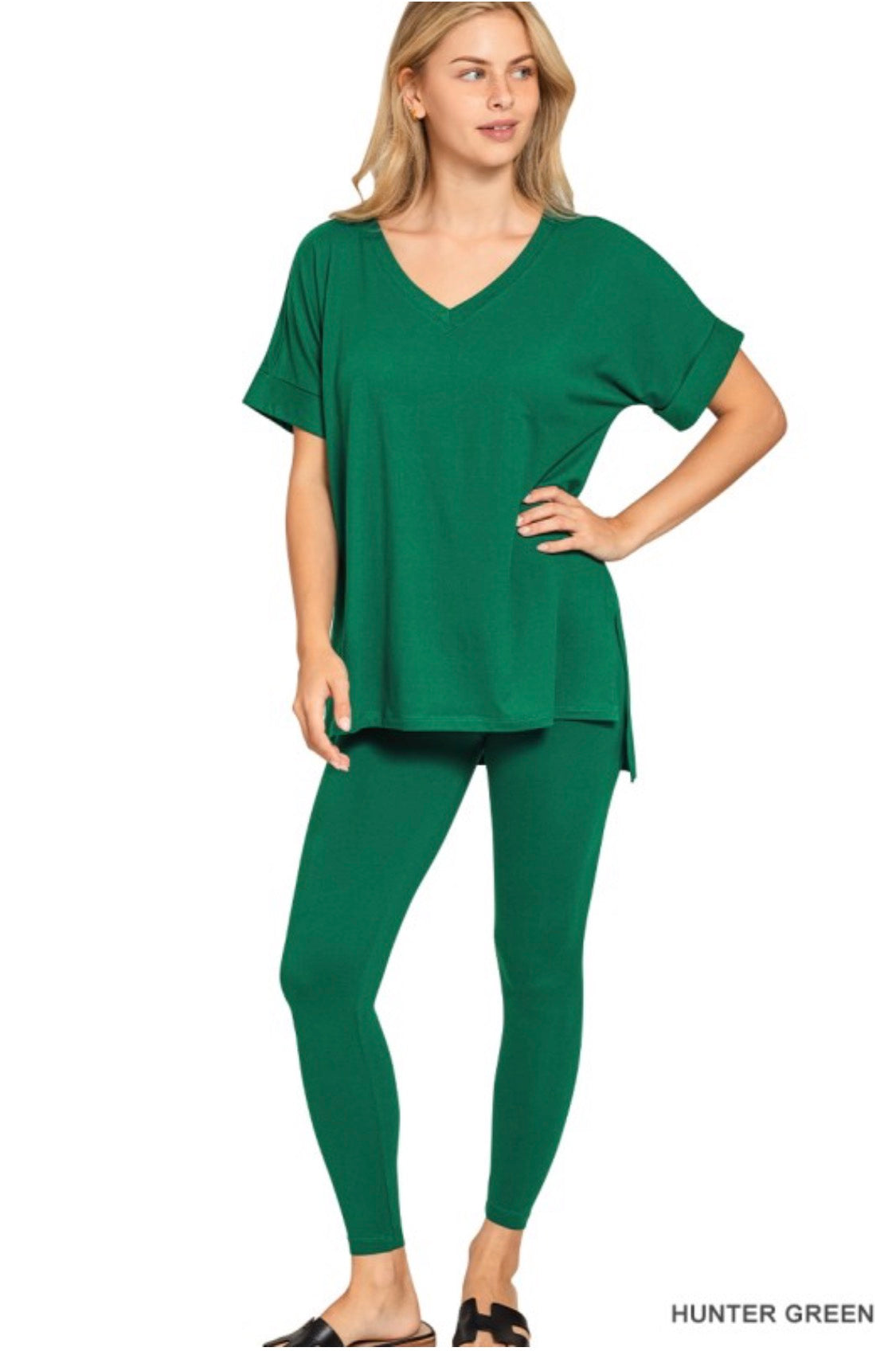 Zenana lounge set ( hunter green)