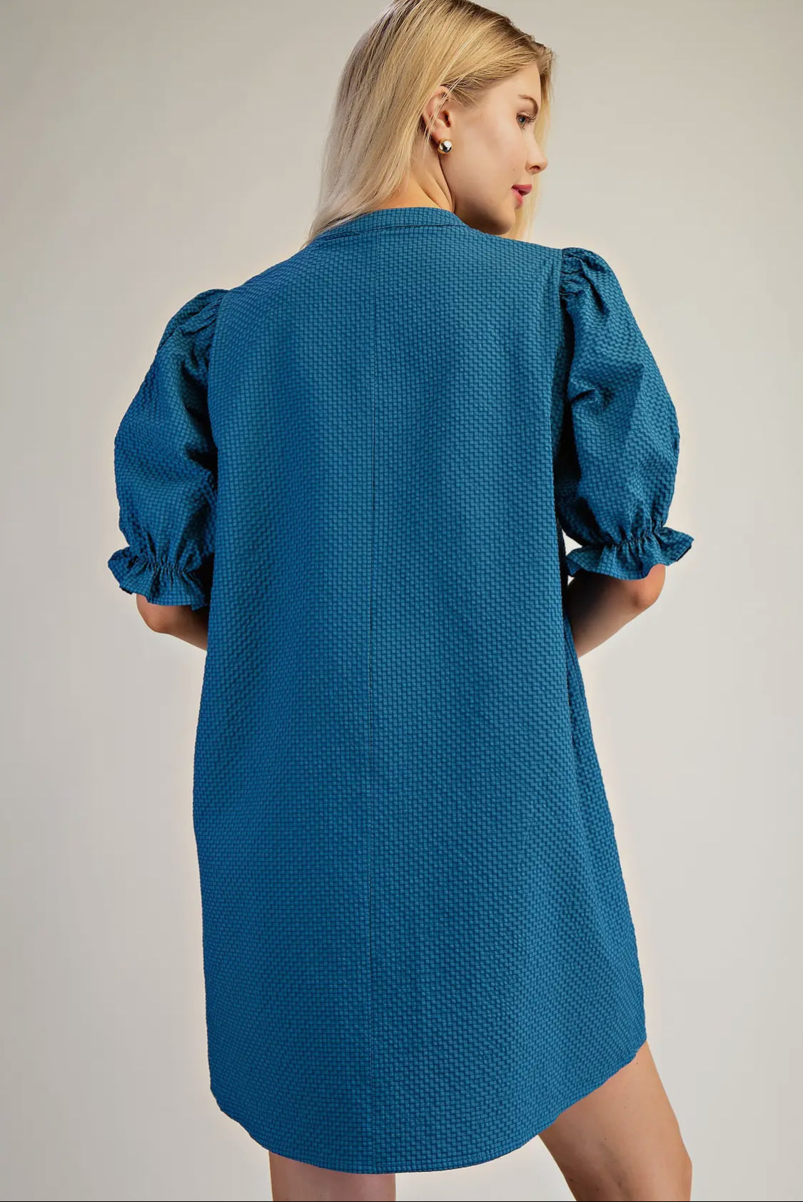 Puff sleeve mini dress