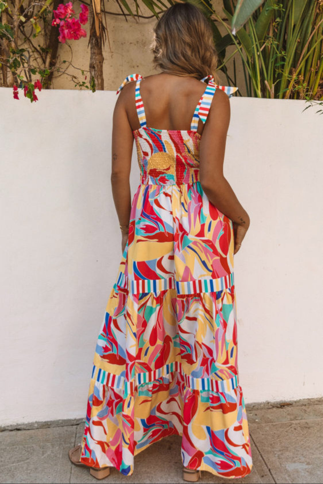 Multiple colors maxi dress