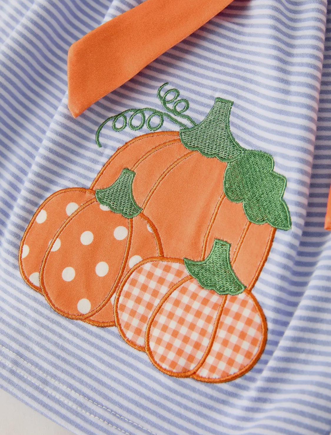 Pumpkin bows girl dress
