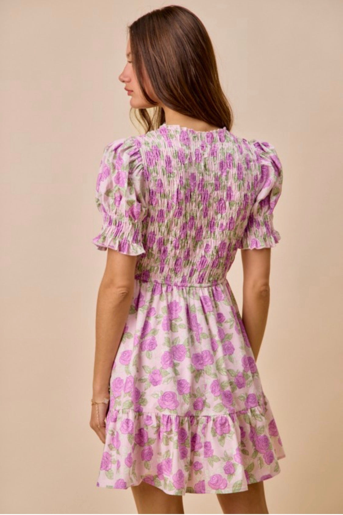 Lavender floral dress
