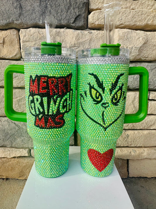 40 oz grinch cup