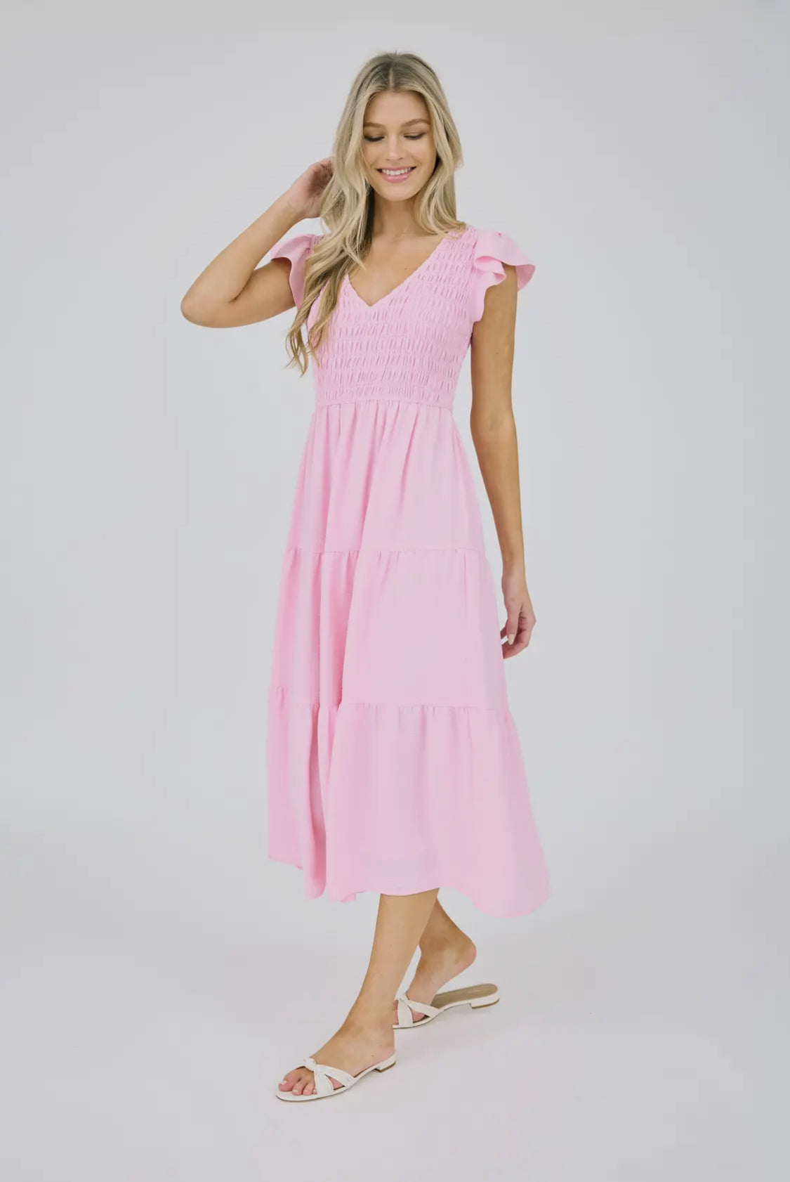 Pink maxi dress