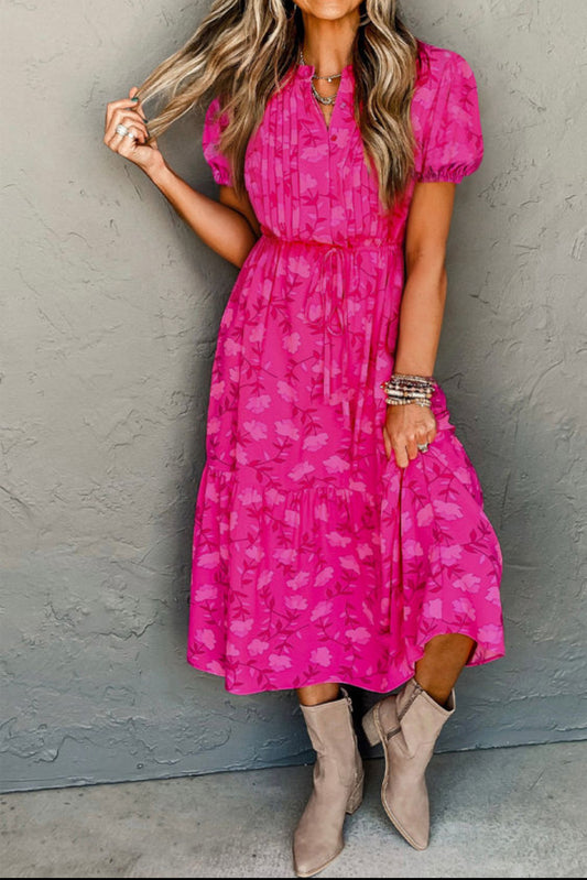 Pink long dress