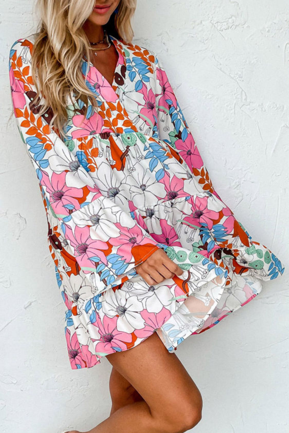 Floral babydoll dress