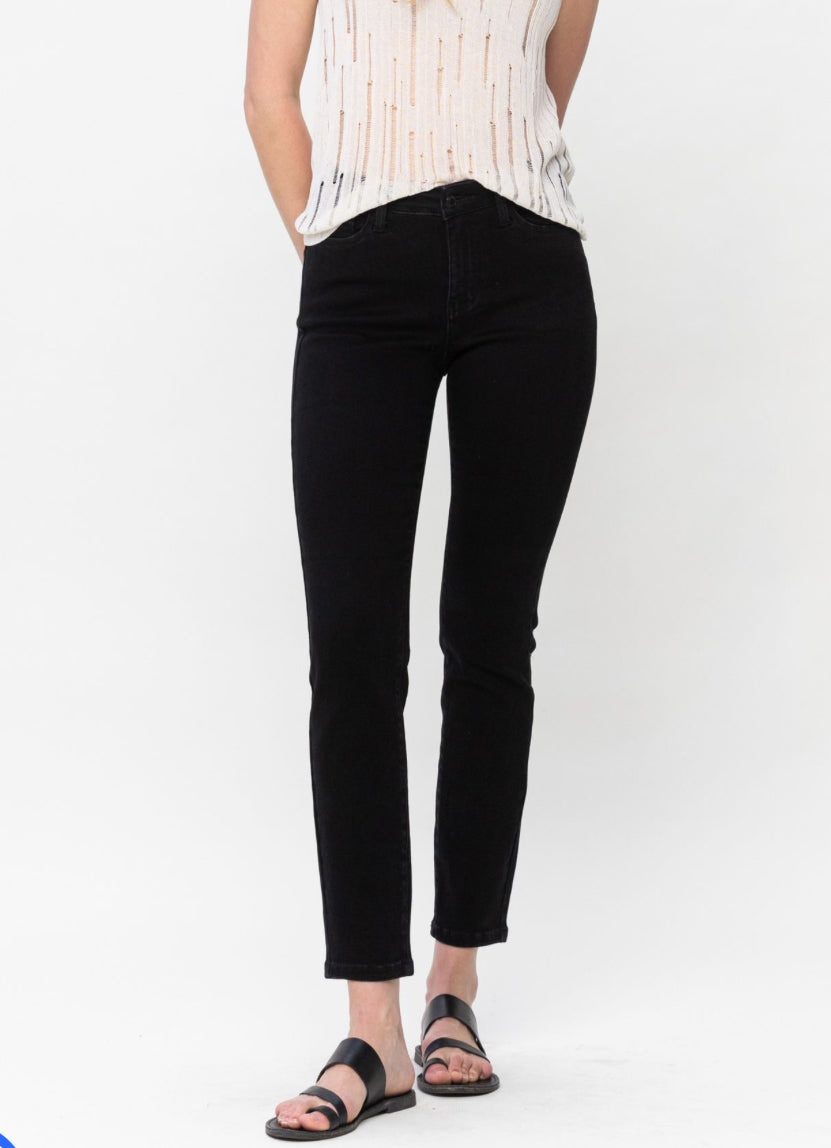 Judy Blue Mid-rise black slim fit jeans