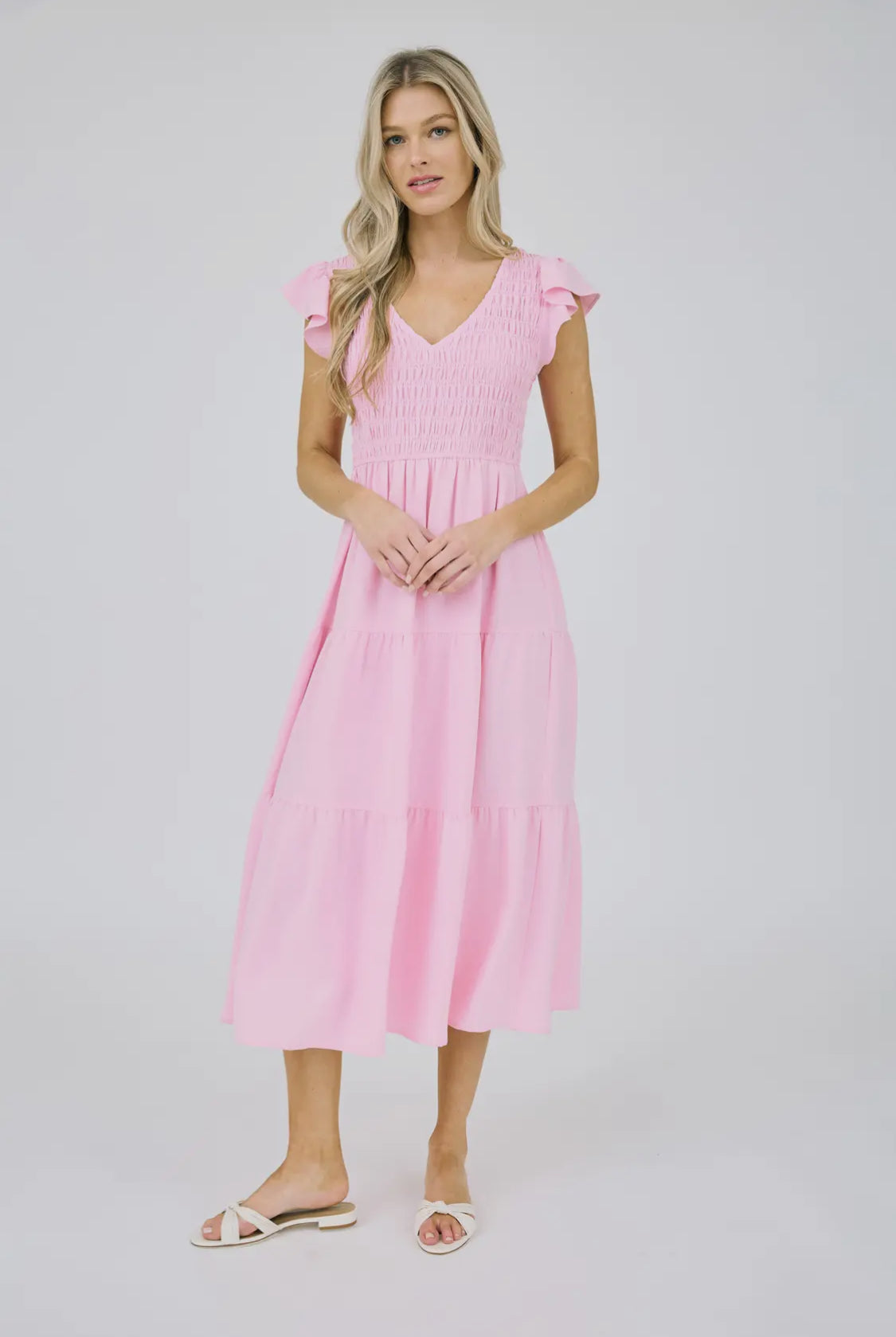 Pink maxi dress