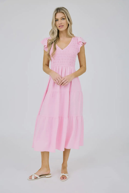 Pink maxi dress