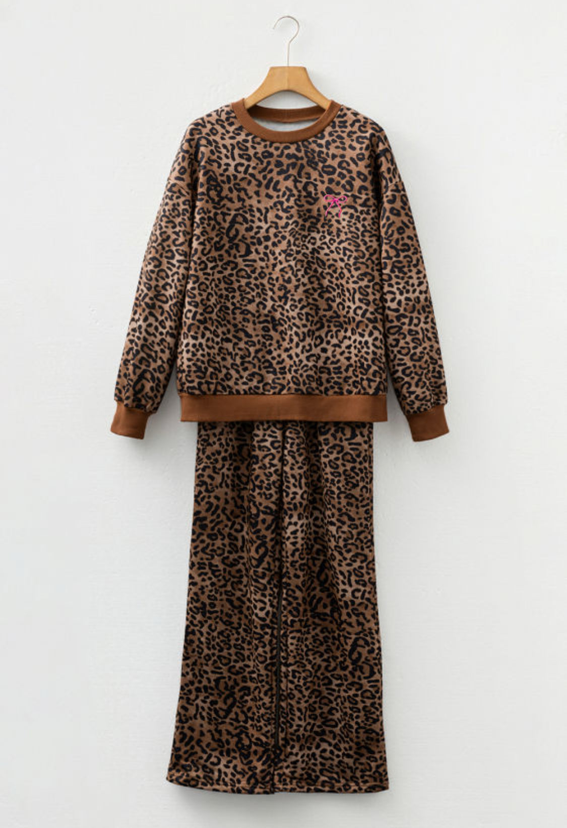Leopard print pant set