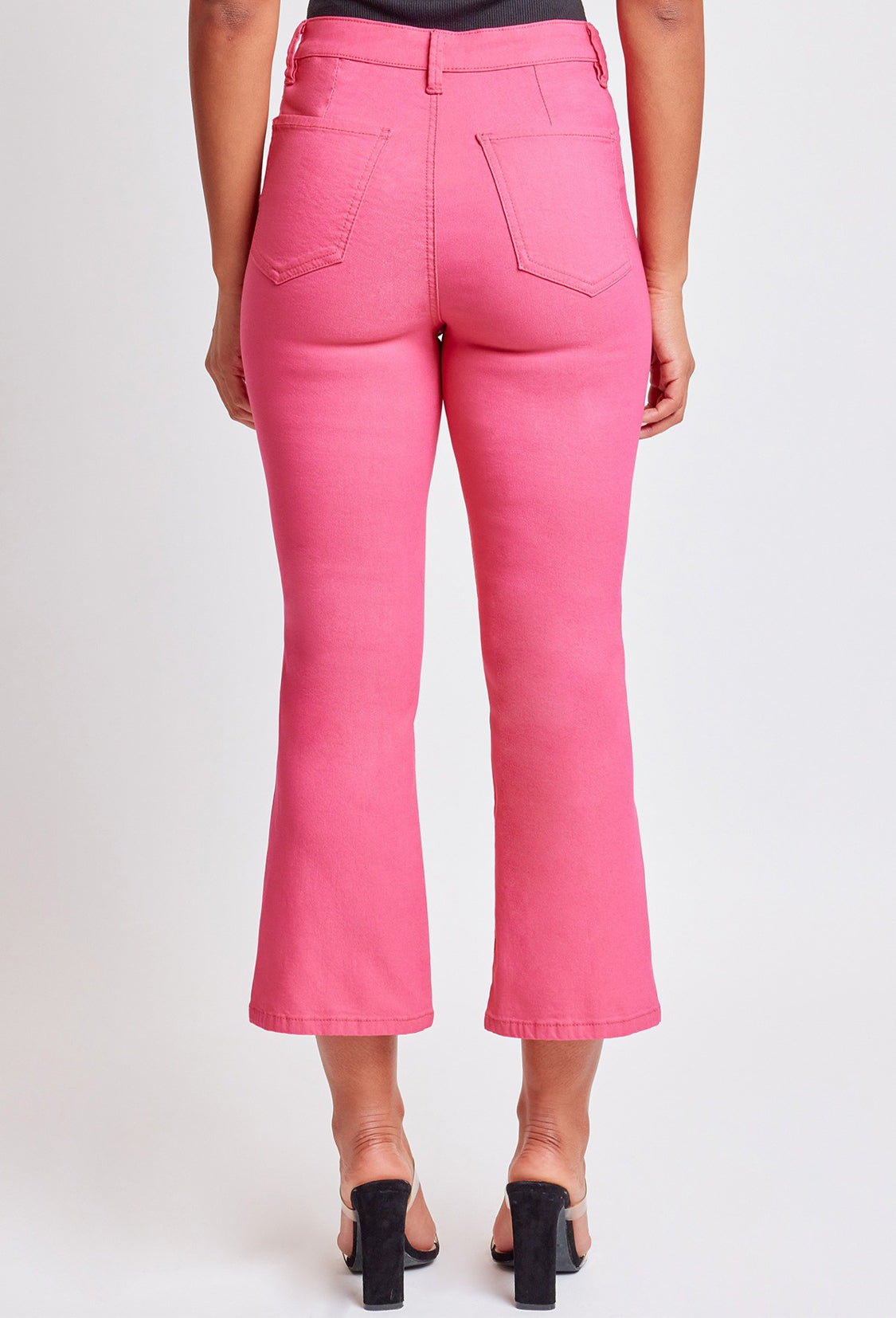 Hyperstretch cropped kick flare pants