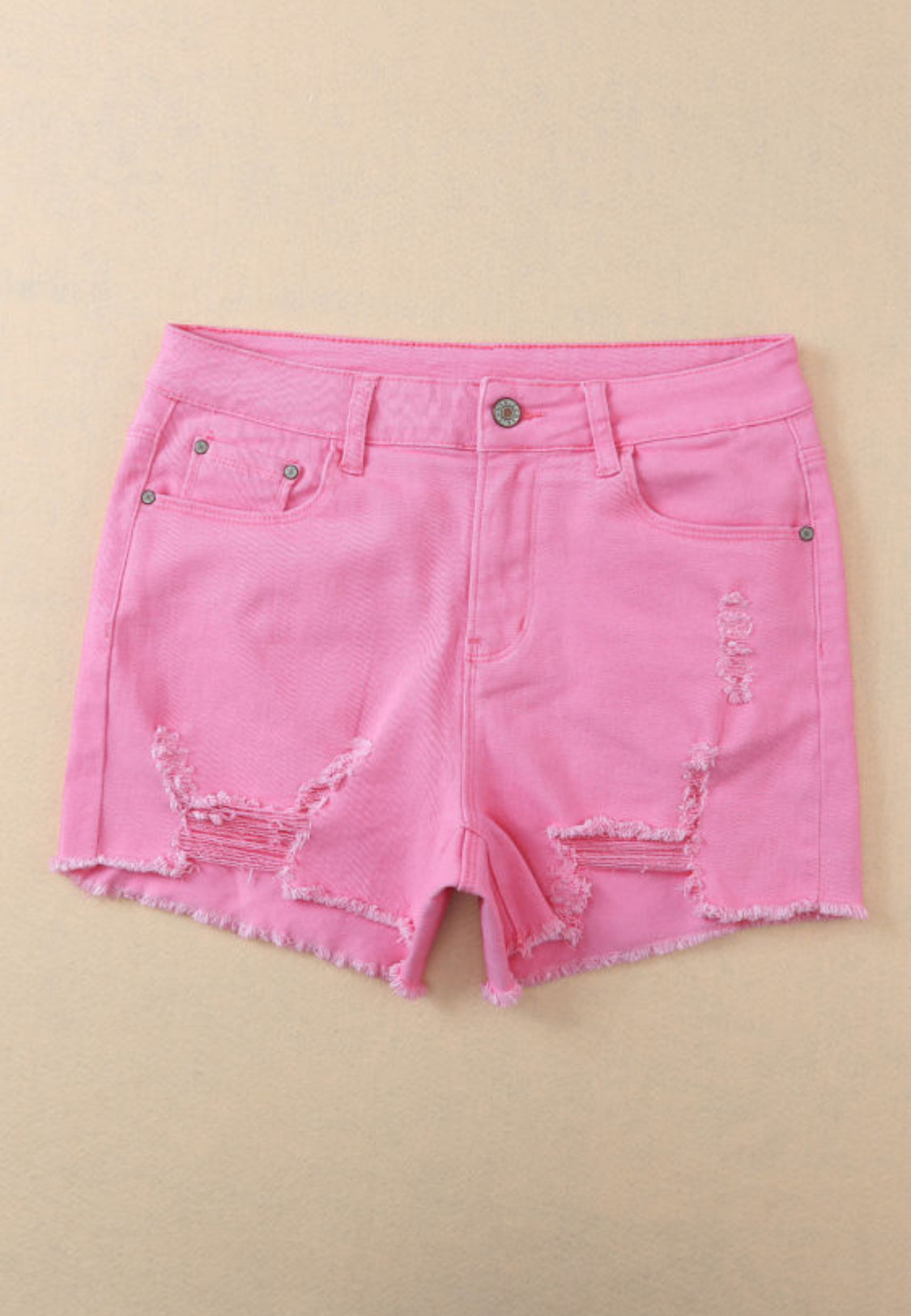 Pink ripped short