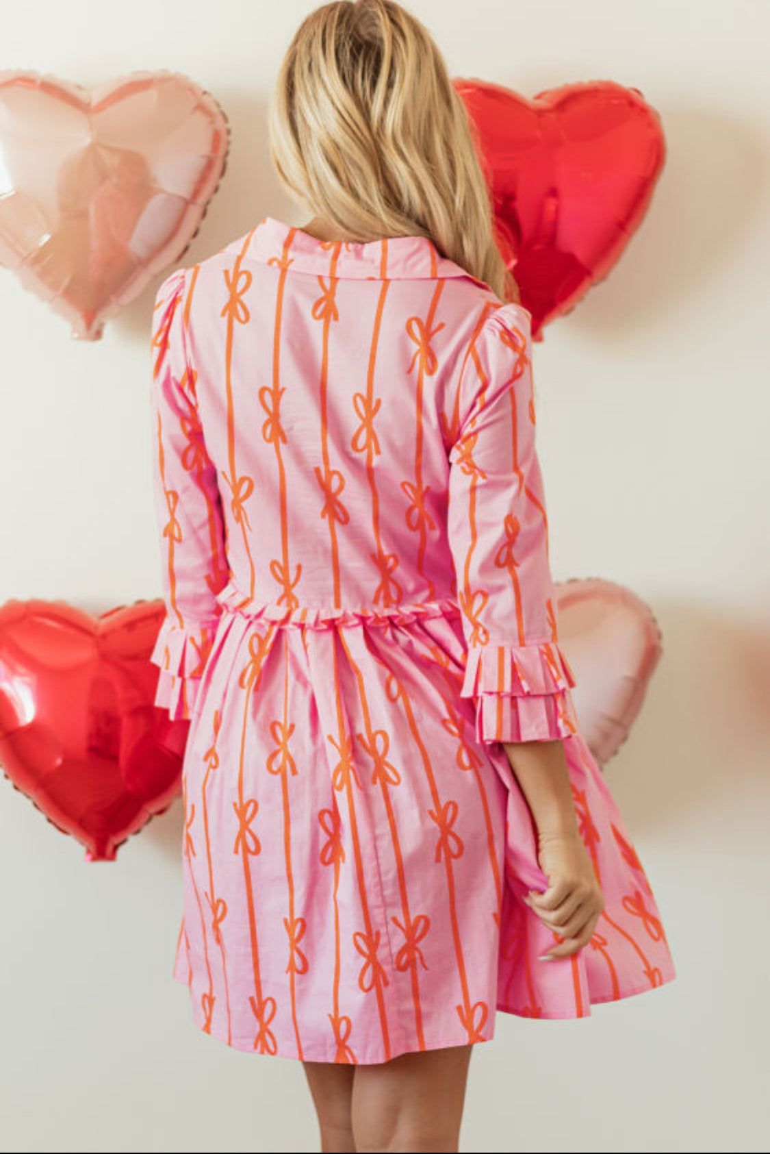 Pink bowknot dress