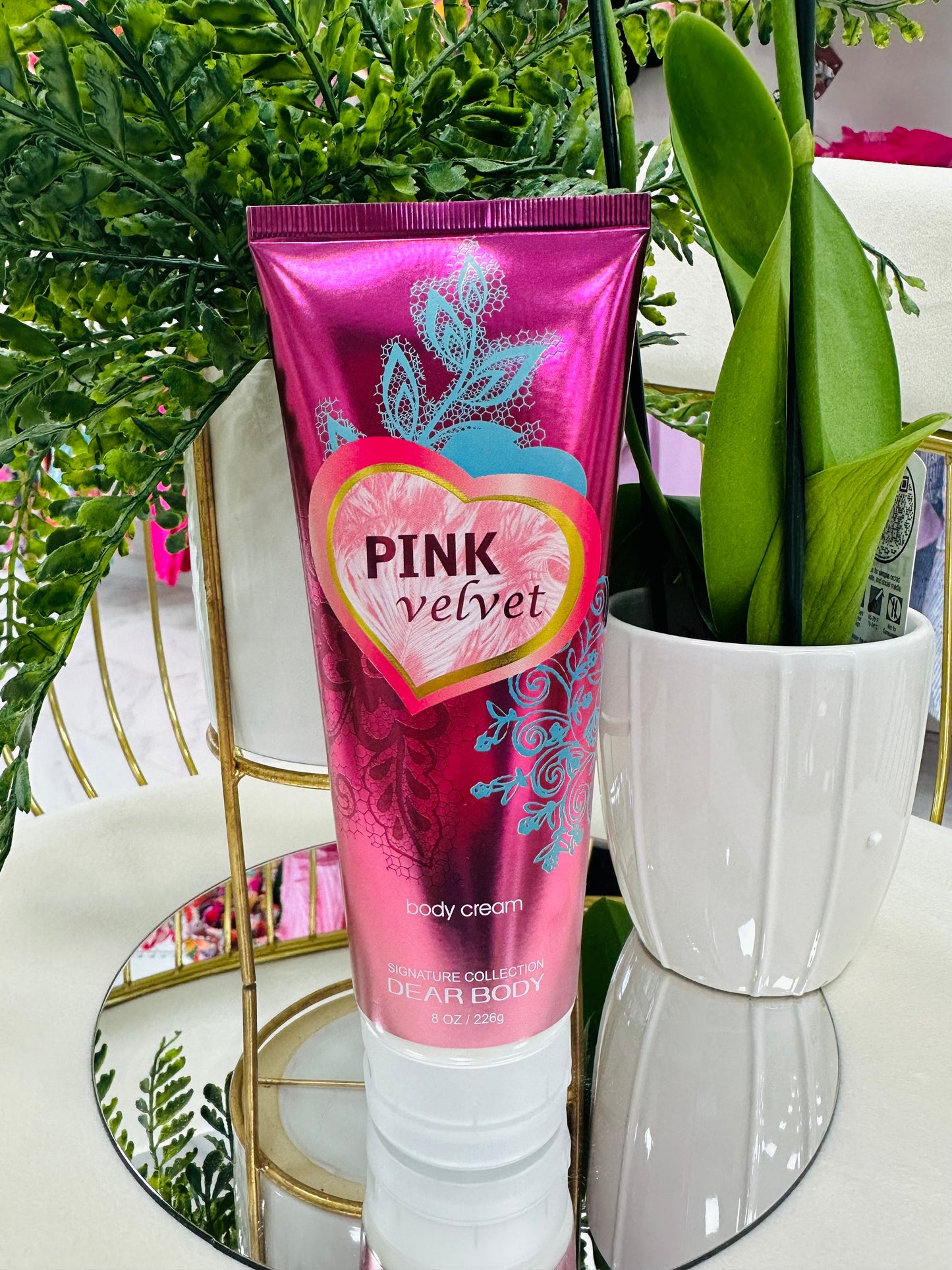 Pink velvet body cream