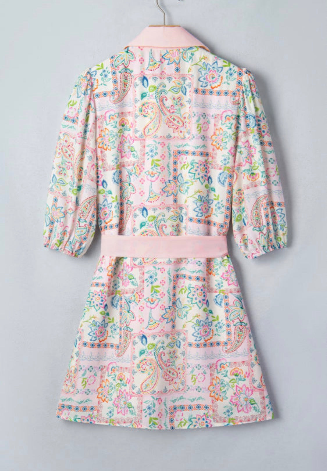 Pink floral dress